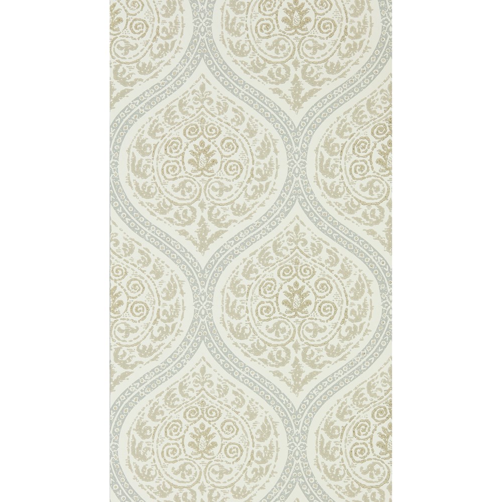 Madurai Wallpaper 216755 by Sanderson in Stone Grey